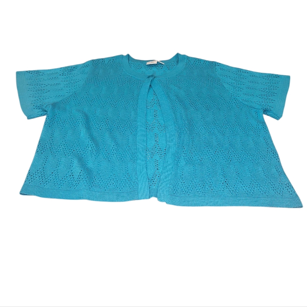 Cato Women'sTeal Knit Sweater Size 22/24 Good Condition